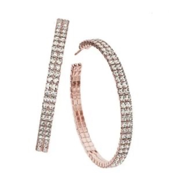 Christian Siriano Jewelry Christian Siriano Rose Gold 22 Hoop